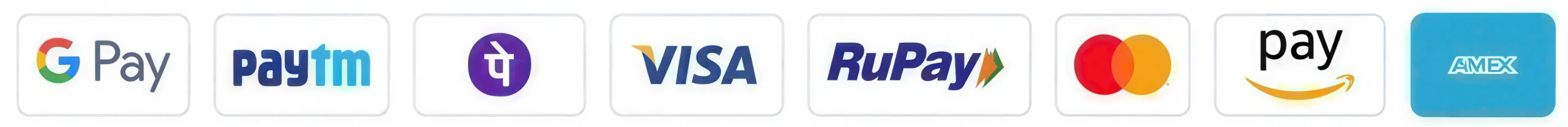 Accepted payment methods